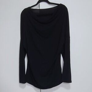 Black peplum top